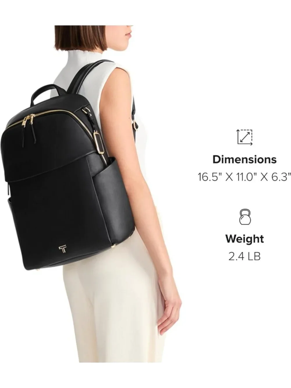 Stylish Women's Premium Leather Backpack, Versatile Voyageur Raina Design